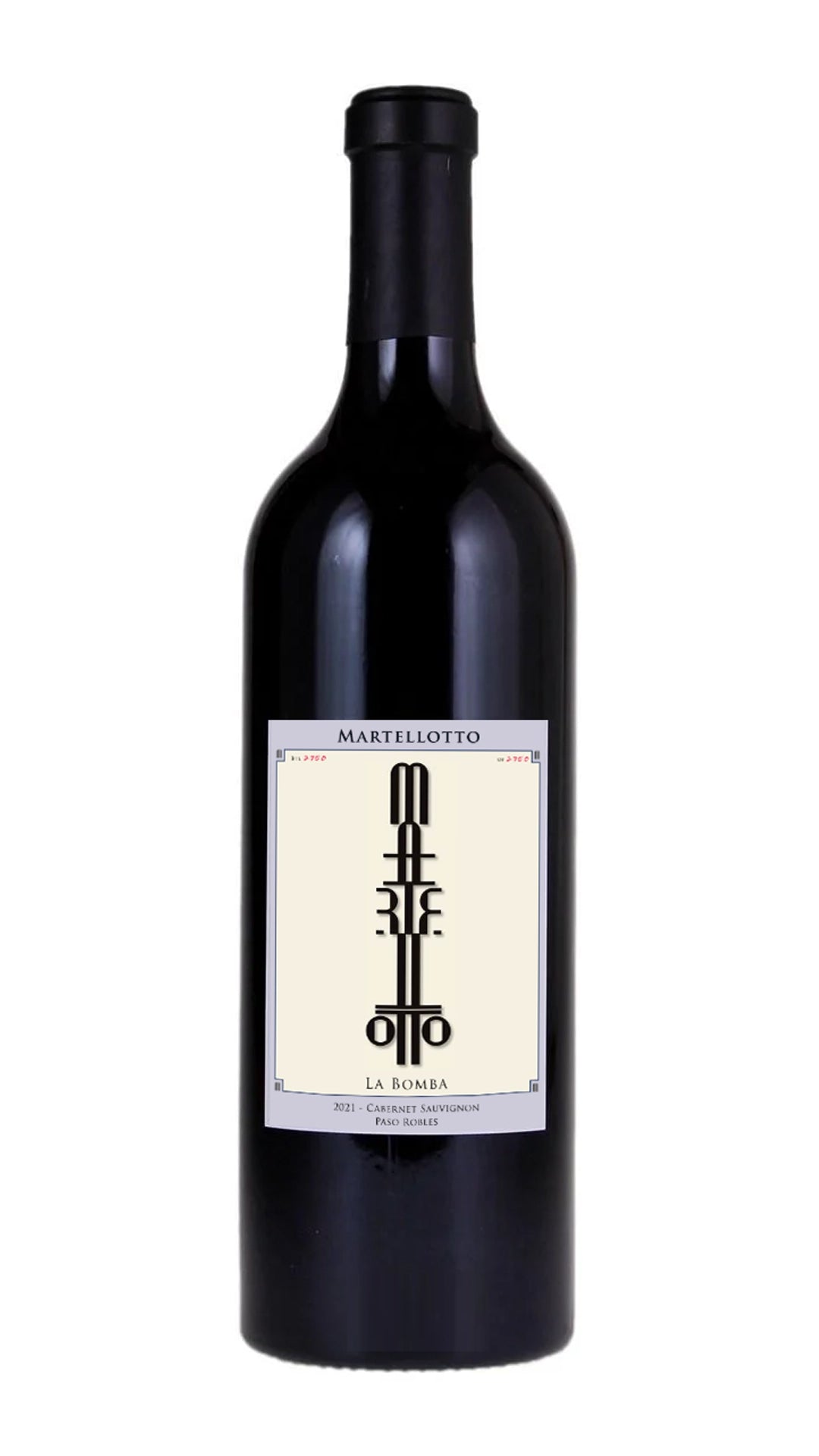 2021 Martellotto La Bomba Paso Robles Cabernet Sauvignon 12x750ml