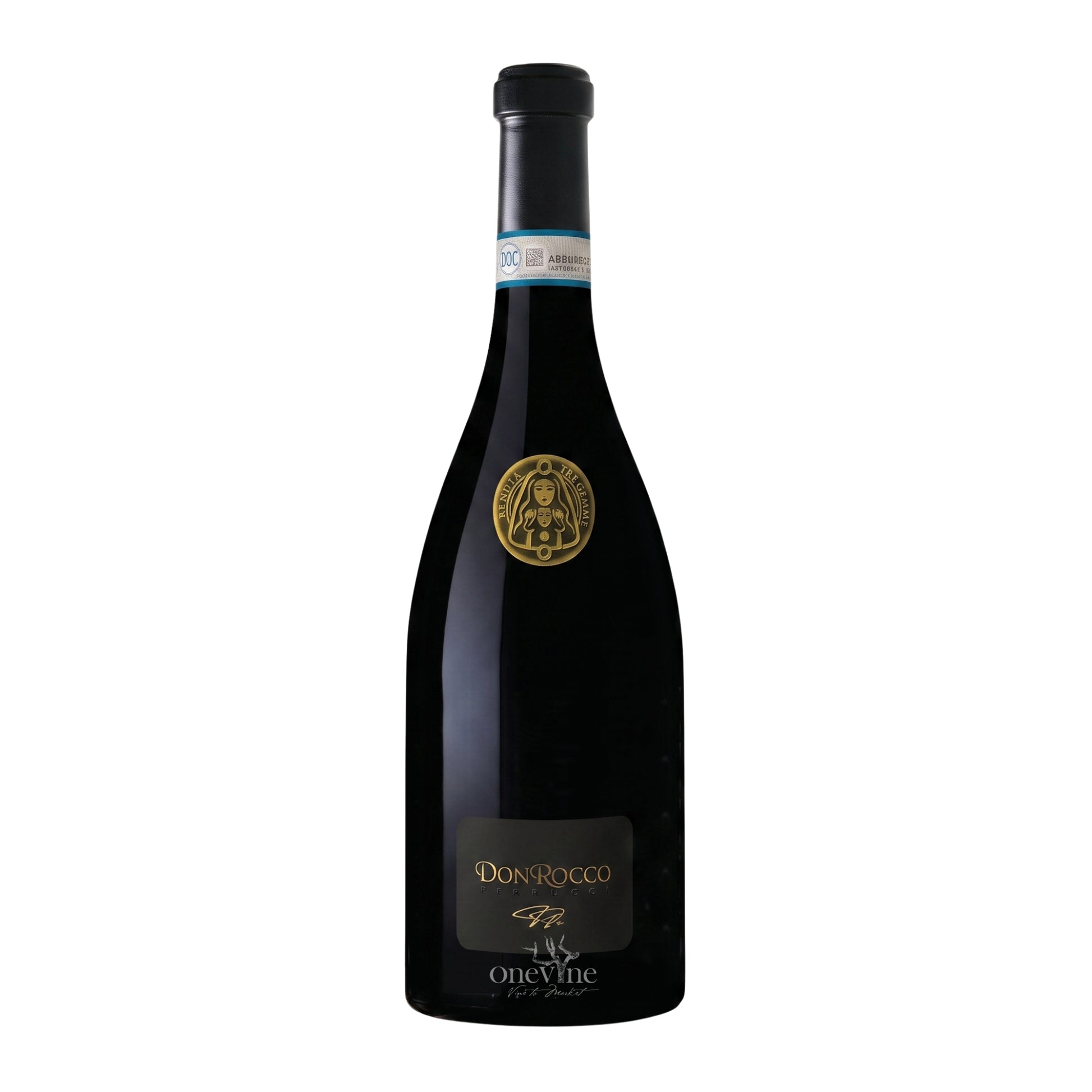 2019 Don Rocco Perrucci Montepulciano d'Abruzzo Riserva red wine bottle, curated by One Vine Wines.