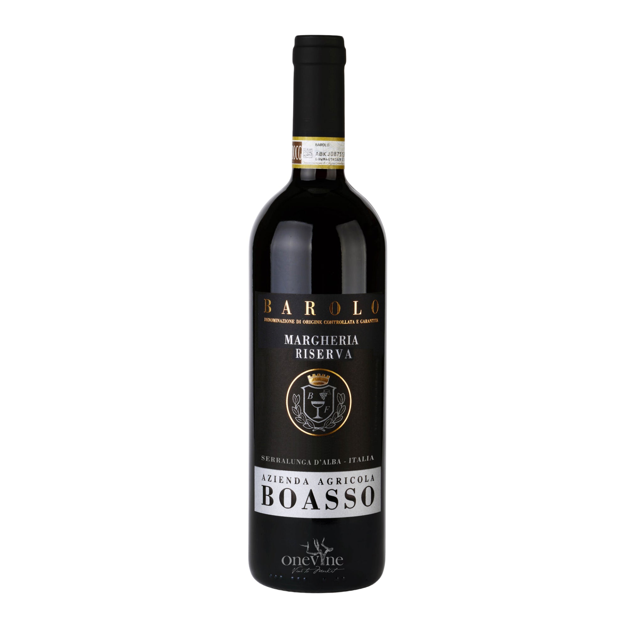 2020 Boasso Barolo Margheria Riserva DOCG red wine bottle, curated by One Vine Wines.