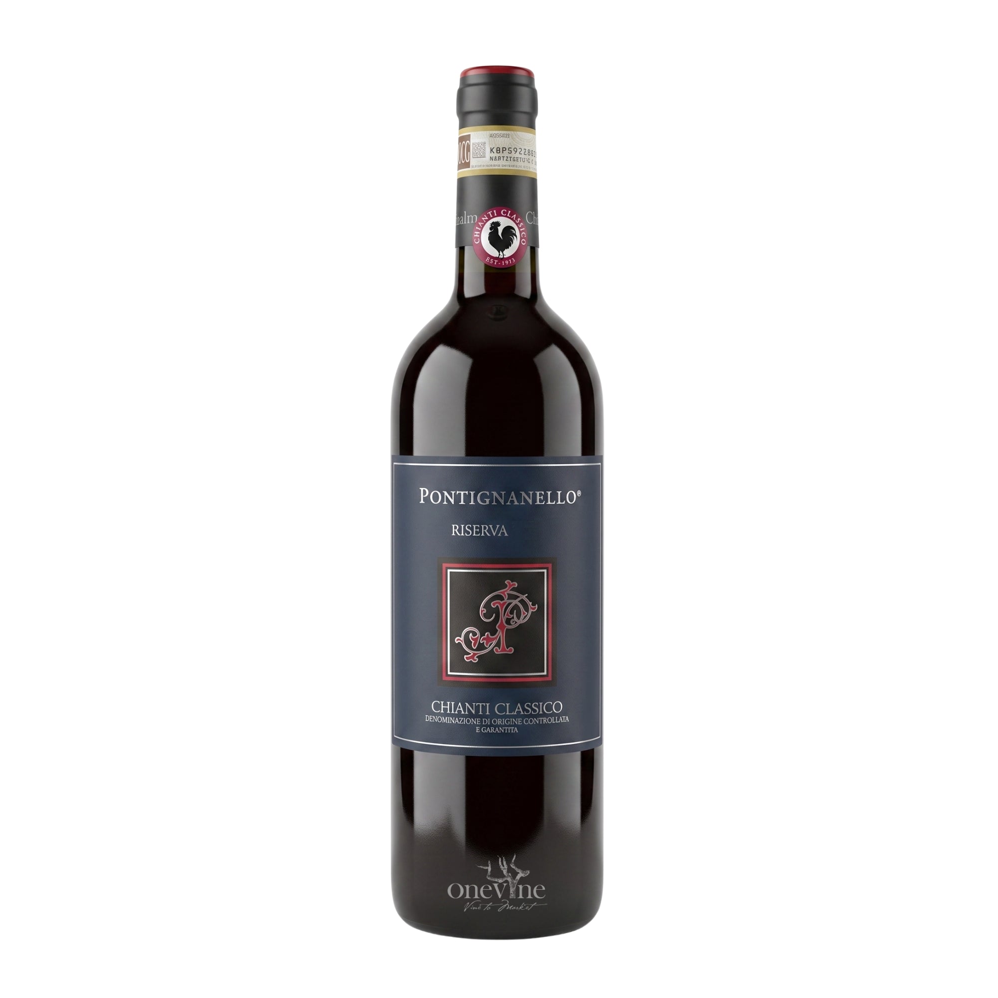 2020 Losi 'Pontignanello' Chianti Classico Riserva red wine bottle, curated by One Vine Wines.
