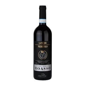 2024 Boasso Langhe Nebbiolo DOC red wine bottle, curated by One Vine Wines.