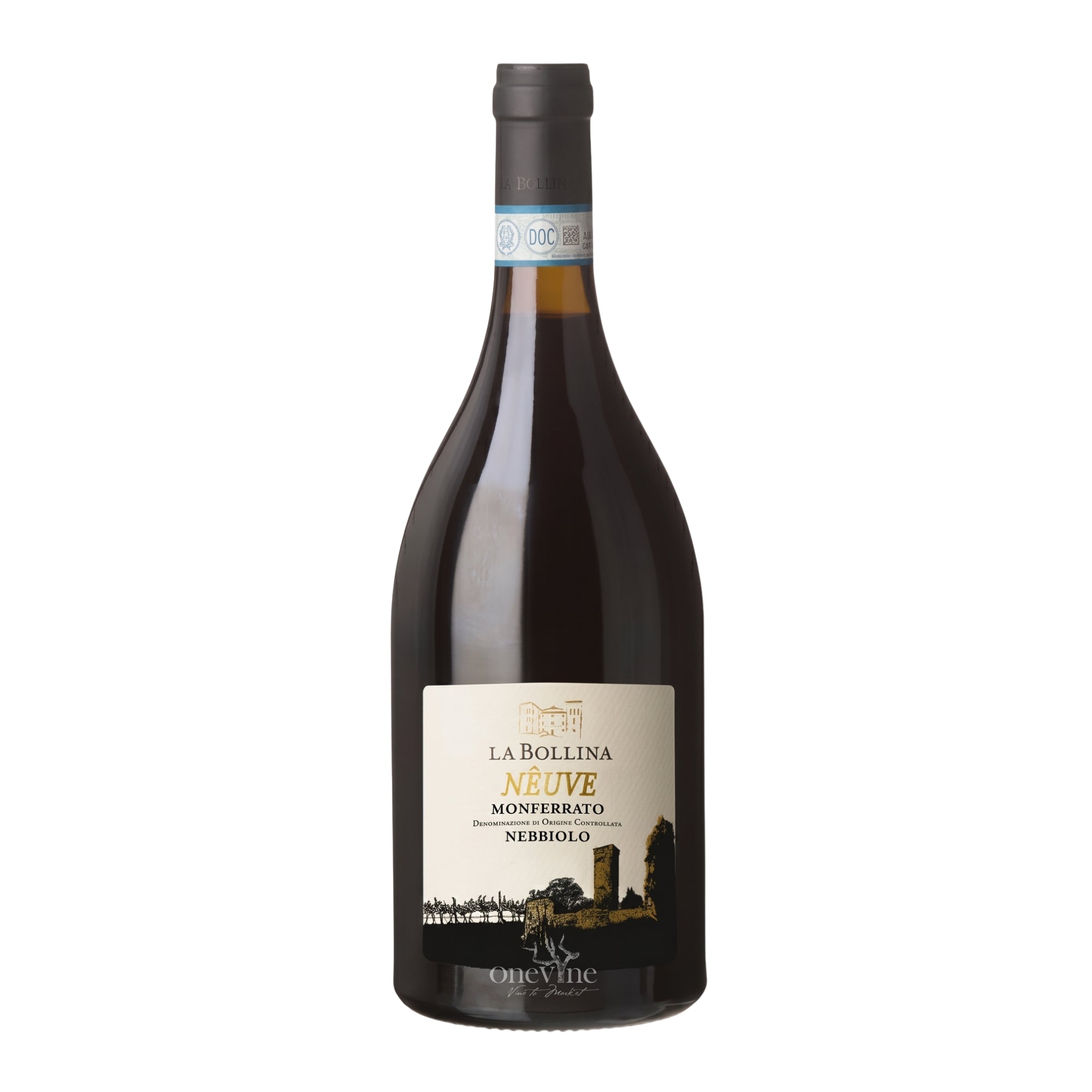 2024 La Bollina 'Nêuve' Monferrato Nebbiolo DOC red wine bottle, curated by One Vine Wines.