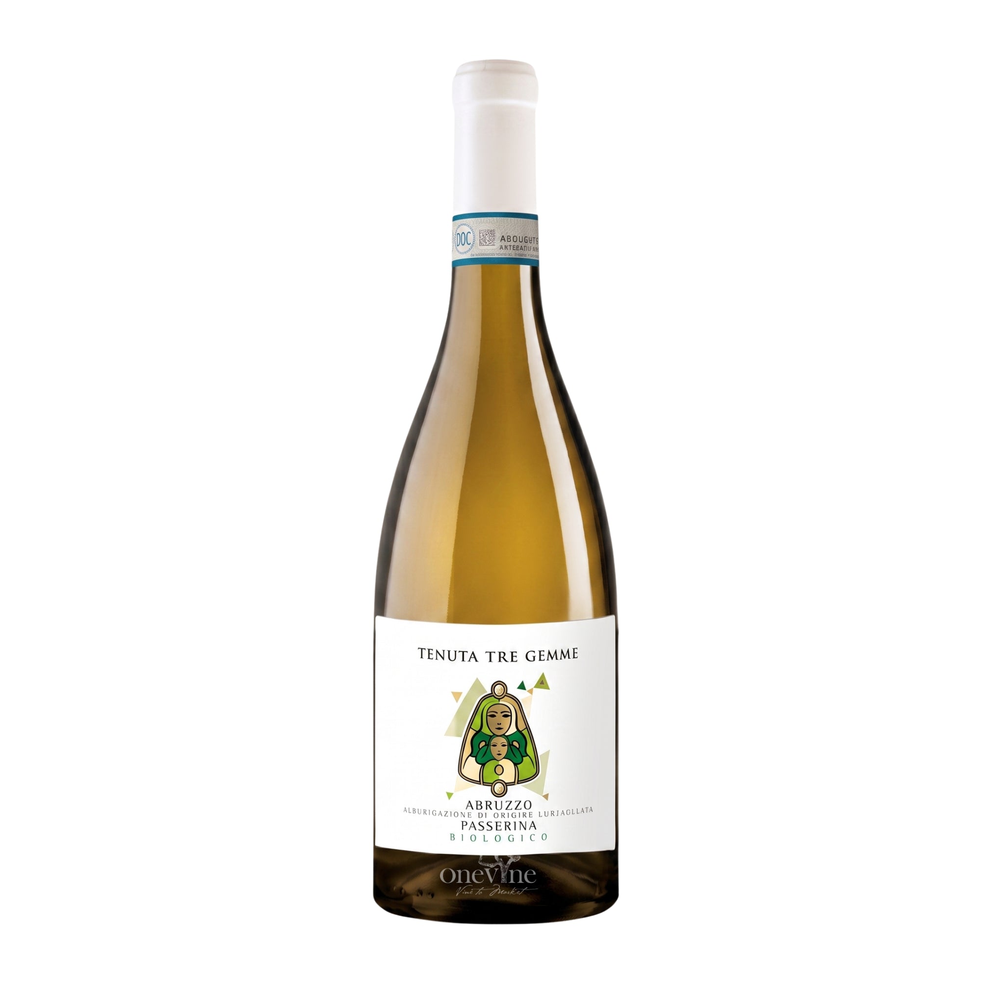 2025 Tenuta Tre Gemme Terroir Line Passerina Abruzzo white wine bottle, curated by One Vine Wines.