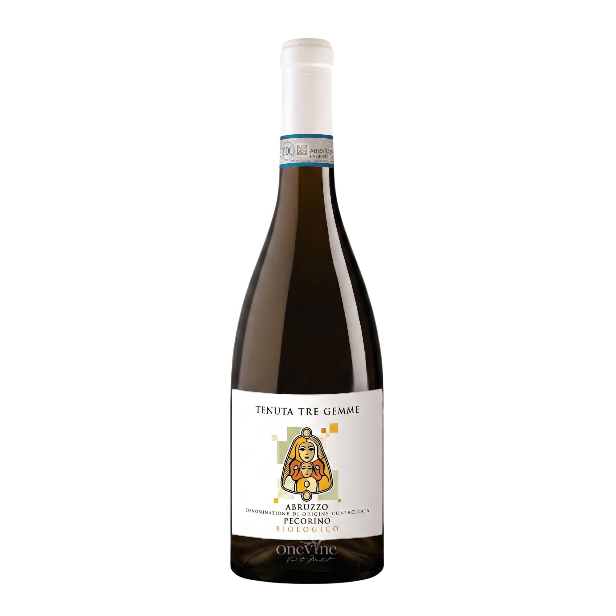 2025 Tenuta Tre Gemme Terroir Line Pecorino Abruzzo white wine bottle, curated by One Vine Wines.