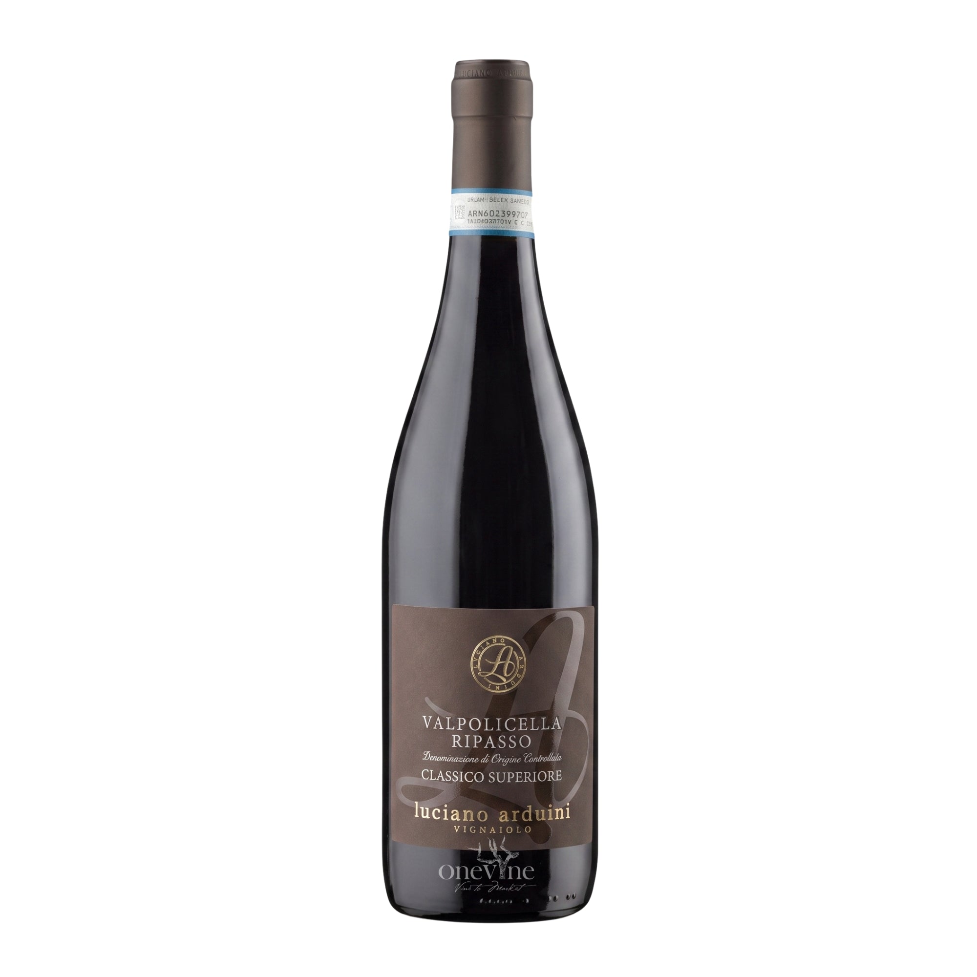 2023 Luciano Arduini Valpolicella Ripasso DOC Classico Superiore red wine bottle, curated by One Vine Wines.