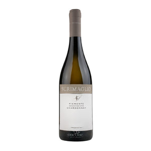 2025 Scrimaglio Chardonnay Piemonte DOC white wine bottle, curated by One Vine Wines.
