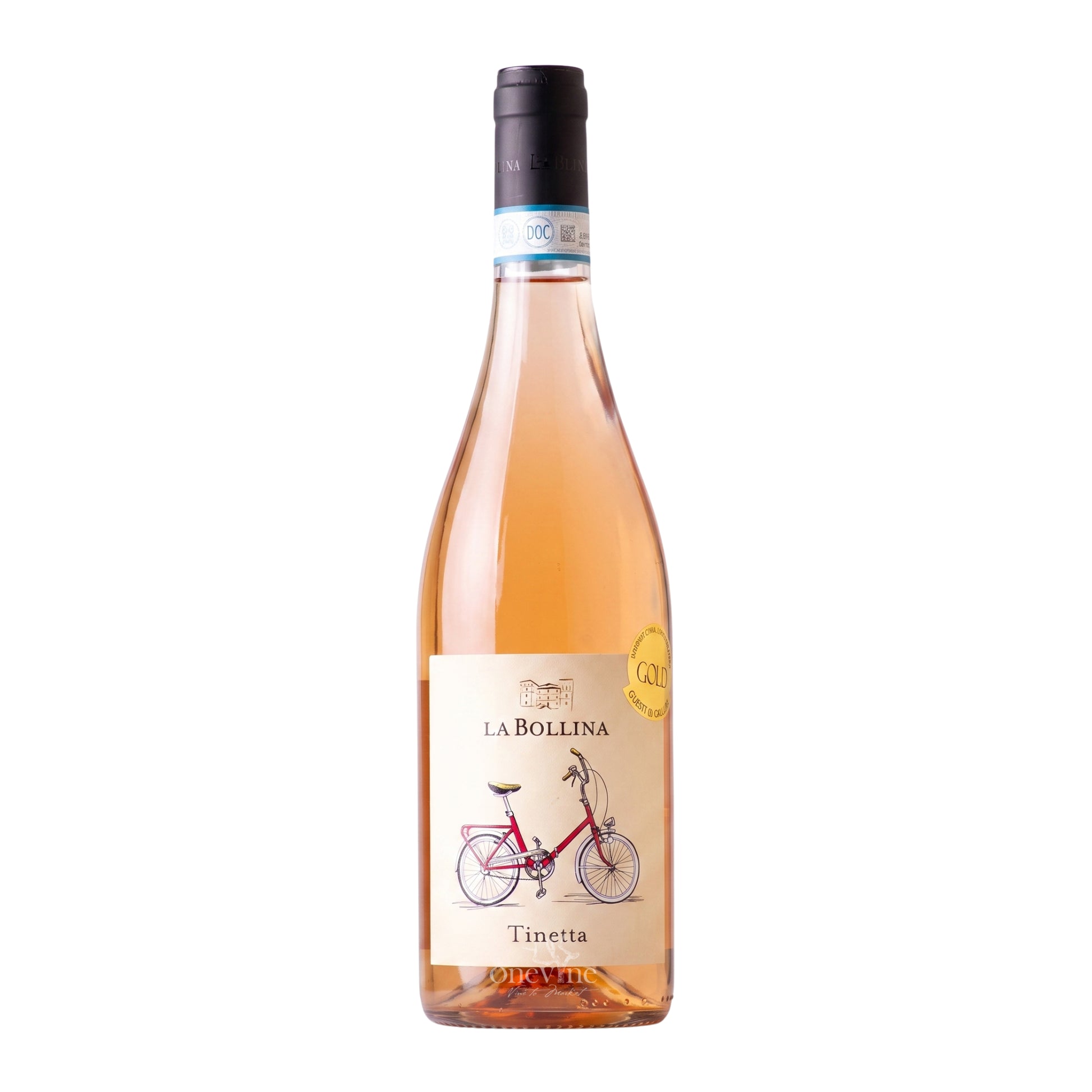 2025 La Bollina 'Tinetta' Monferrato Chiaretto DOC rosé wine bottle, curated by One Vine Wines.